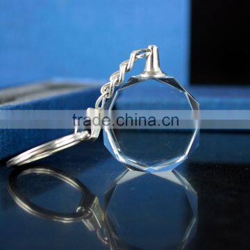 DIY Crystal Blank Keyring Crystal Glass Keychain Custom photo-2