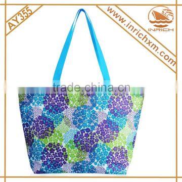 Hydrangea Printing Large Tote Bag,Beach Tote Bag