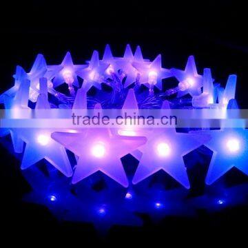 20L purple 4.5voltage battery string lights with stars