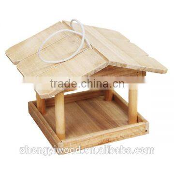 hot sale FSC selling FSC&SA8000 outdoor tree hanging wild garden wood bird food feeder