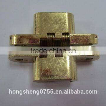 Zinc alloy concealed hinge for furniture with cross shaped