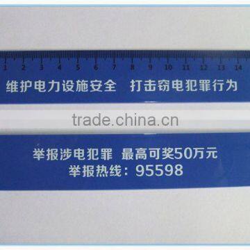 2015 Wholesale Cheap School Plastic Ruler 30cm lenticular plastic ruler with logo printing