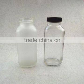 500ml 16oz frosted juice drinks glass bottle with cap                        
                                                                                Supplier's Choice