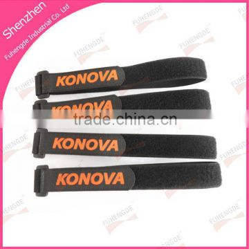 hook and loop cable ties with buckle