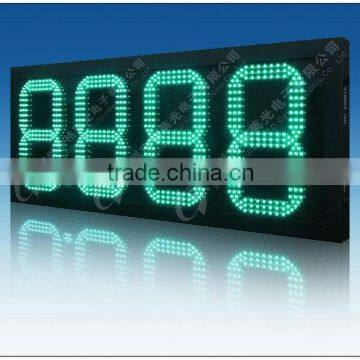 12 inches outdoor waterproof LED digital clock red display