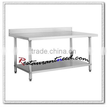 S003 Stainless Steel Work Table With Splashback