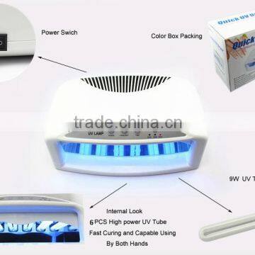 High Power !!! 54W UV Nail Lamp Nail Dryer UV Gel Curing Acrylic Nail Polish TopCoat with Timer