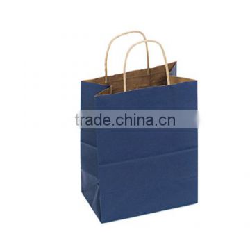 Queen Dark Blue 100% Recycled Kraft Paper Mini Packing Shopping Bags