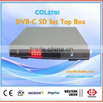 The most popular dvb-c mpeg2 set top box, SD digital cable tv box col370i