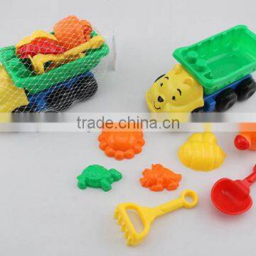 Summer funny beach sand molds kids toys Beach car ( 8PCS )