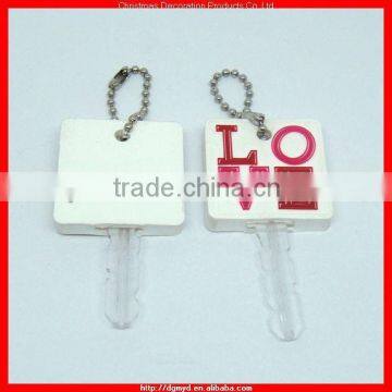 LOVE 3d soft pvc key cover for market promotion (MYD-0923)