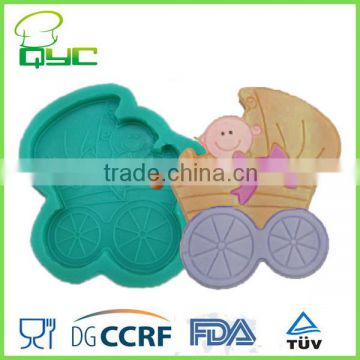 Baby Carriage Non-stick Silicone Icing Fondant Chocolate molds