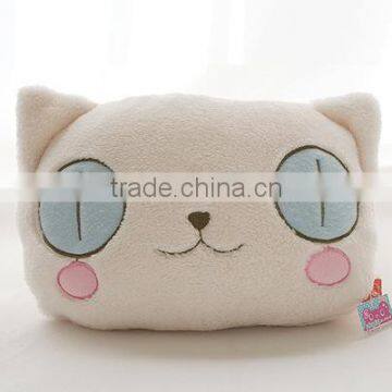 Hot-selling Light Pink Big Eye Panda Style Coral Fleece Cusion Blanket 2 in 1 Roll-matt, Baby's Folding Plush Blanket photo-3