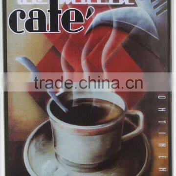 Coffee Museum painting decorative painting iron picture/Iron painting