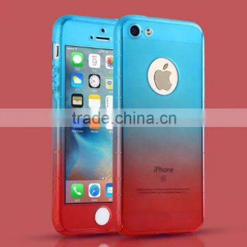 New Products Full Body Protective Cover Slim Phone Case With Tempered Glass Screen Protector for IPhone 5 5S SE