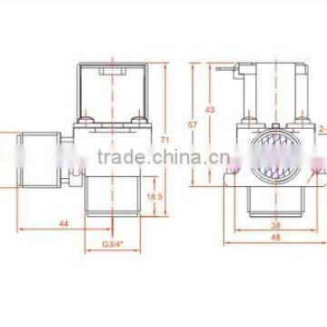 Plastic 3/4 Fitting Electric Water Valve 240v photo-2