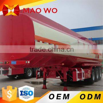 Tri-axles 30 cbm capacity fuel oil tanker truck trailer for sale