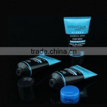 plastic tube with flip cap for men's skin care products