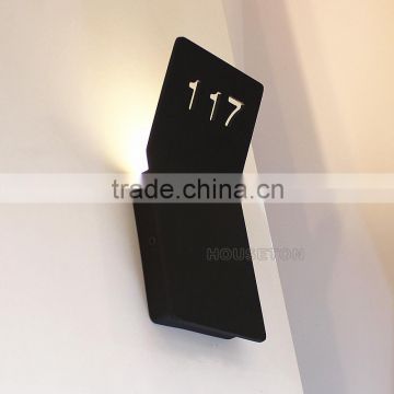 Hotel door black led house number light,Black led house number light,House number lights WL1065