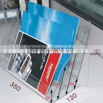 acrylic table top advertising brochure holder