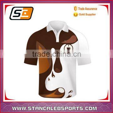 Stan Caleb Polyester Quick Dry Mesh cricket jersey/polo t shirt