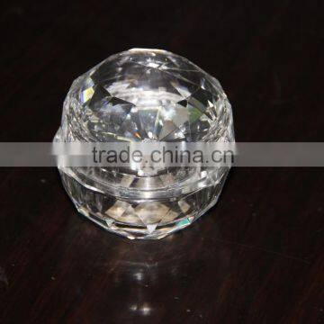 elegant ball shape crystal jewelry box,crystal diamond box for lady