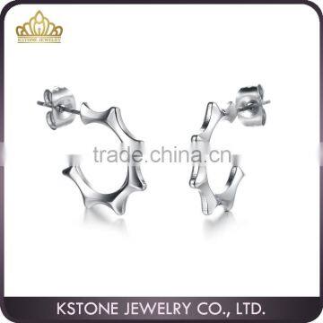 KSTONE New design 316L stainless steel ear stud earring