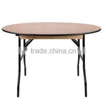 hotsale round plywood banquet folding table for event