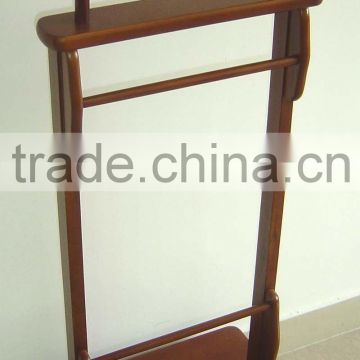 HT191 Wooden Coat Hanger Stand , Valet Stand