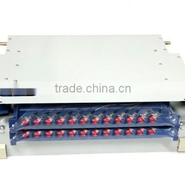 1U rack mount 19 inch fiber optic odf, fiber optic distribution patch panel,24 fibers odf/24 cores fiber patch panel