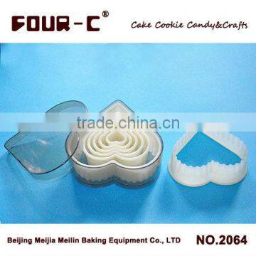 Heart serrated cookie cutter set,nylon cutter,classic cookie tools