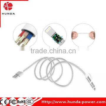 High Speed MFI Certified Charge and Sync 8-Pin 3.3 feet Cable with Dual Connectors