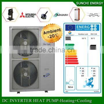 Radiator heating high COP home use heat pump