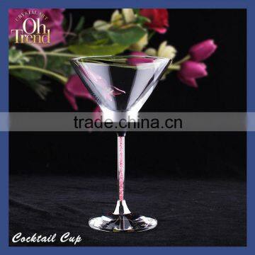 Signature Martini Glow Cocktail Glass Glasses Stem For Wedding