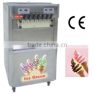 With pretty compressor air cooling 2014 industrial frozen yogurt machine (ICM-T395)