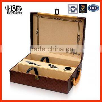 Good Price Custom PU Leather Wine Box Wooden Box the Latest Packaging photo-3