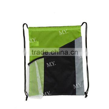 New Product Fashion Colorful 210D Polyester Shoes Drawstring Bag Support Printing photo-2