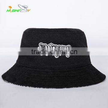 wholesale/high quality cotton twill two-sided printed/embroidery custom fisherman cap, fashion Hip-hop cap