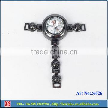 Cheap Price Metal Shoe Chain Buckle With Glass