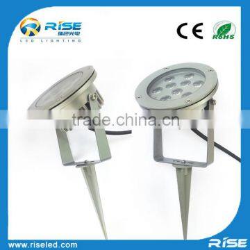 Hot outdoor Aluminum 12v 9w spike led landscape lighting kits