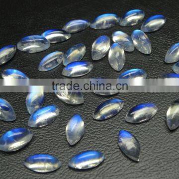 Aaa Very Nice Quality Gorgeous Rainbow Moonstone Smooth Marquise Shape photo-3