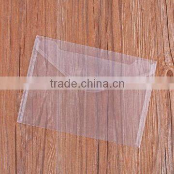 A4/A5 Transparent Clear PP Buckle File Pocket/File Bag With Button photo-2