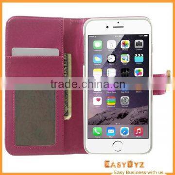 Flip Leather Case for iPhone 6 Plus, Leather Phone Case for iphone6 5.5 inch