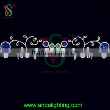 Customized 2d Motif Rope Light Large Giant Hanging Outdoor Street Light Fiesta Lighting Manufacture in China