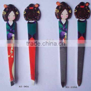 cartoon eyebrow tweezer Korea woman