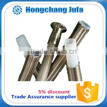 high temperature braided hose ptfe teflon tube with various fitting