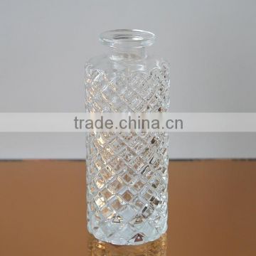 Stocked Patterned Long Shape Aroma reed diffuser Glass Bottles