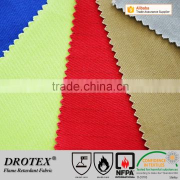 CVC79/19/2 2/2twill 290gsm FR antistatic in grid apply for Protective workwear