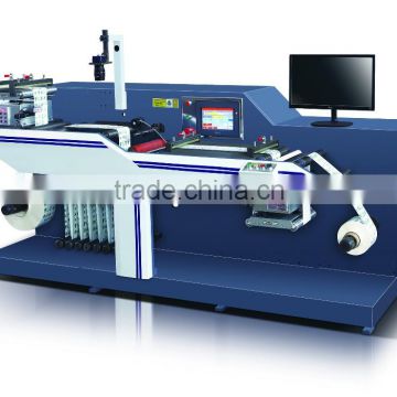 ZBI-320 Full automatic adhesive label inspecting and rewinder machine with BST system