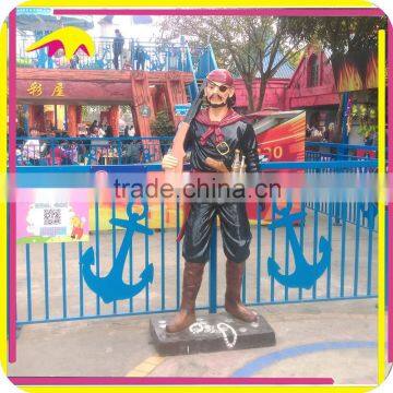 KANO6159 Cartoon Decoration Life Size Pirate Statue For Sale